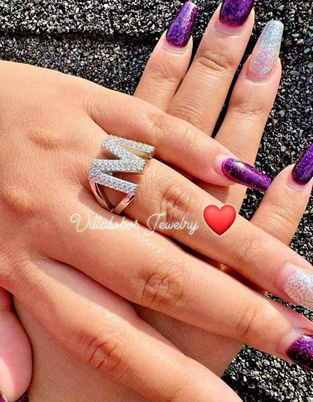 Letter M Ring